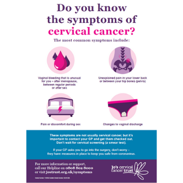 Online Donation Poster  Jo's Cervical Cancer Trust